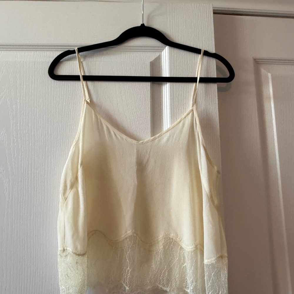 Wilfred Cream Lace Cami Top